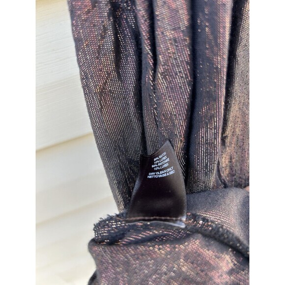 Amadi Anthropologie Women's Bronze Alley Shimmer Ruffle Mini Dress Small - Picture 7 of 8